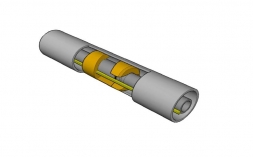 Centralizador para tubo e protetor para cabo;